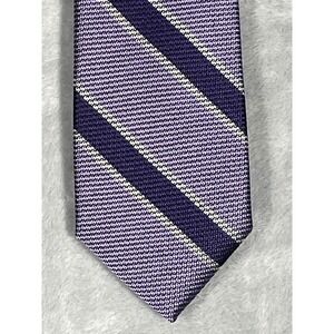 Jos A Bank 1905 Mens Purple Lavender Striped 100% Silk Necktie $59.59 NEW